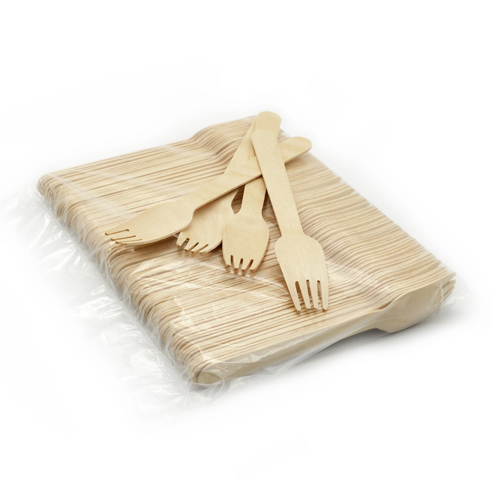 Food-Contacting Grade Biodegradable Eco-Friendly High Quality Natural Birch Wood Fork